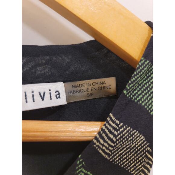 Alice + Olivia Shift Mini Dress in Leaf Print - Picture 5 of 9